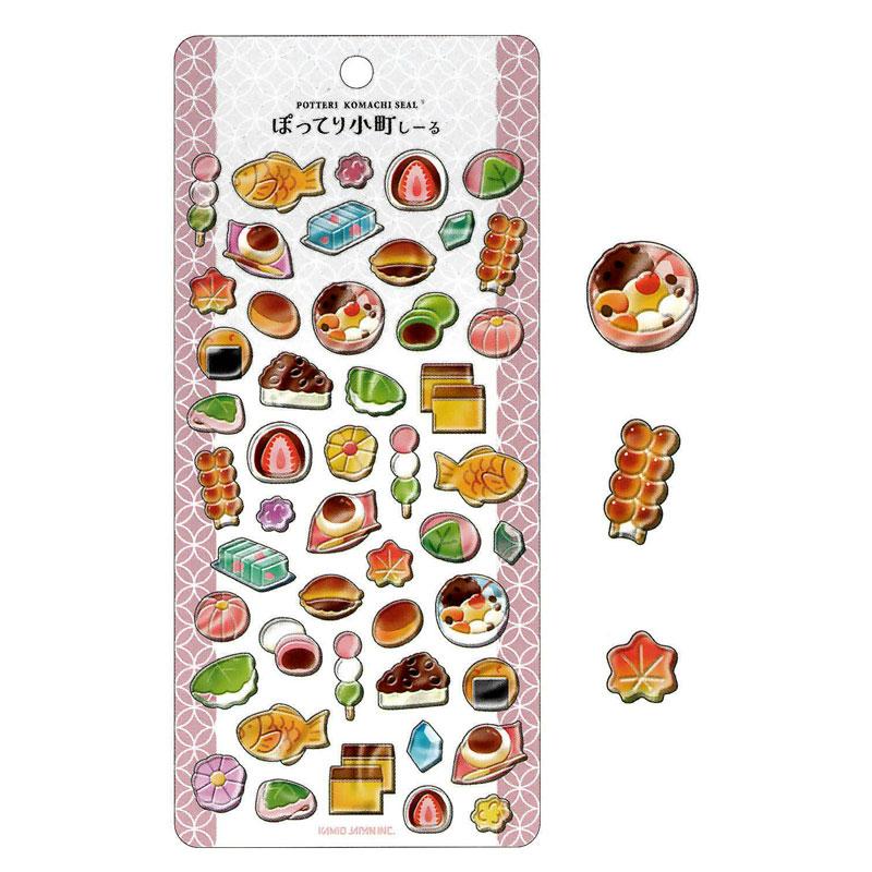 カミオジャパン ぽってり小町しーる WAGASHI 和菓子 カプセルシール