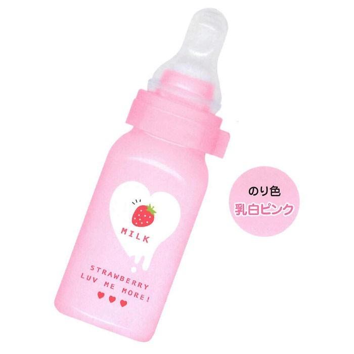 まるで本物 間違って飲ませないでね キュートなデザインの水のり カミオジャパン ミルクボトル水のり イチゴミルク 文具の森ヤフー店 通販 Yahoo ショッピング