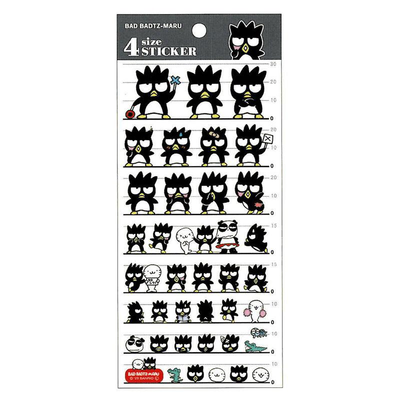 カミオジャパン 4size ステッカー バッドばつ丸 シール かわいい