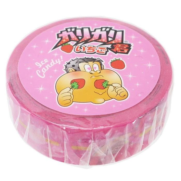 おやつのデザインがかわいいマスキングテープ サカモト ガリガリ君 いちご柄 15mmx10m 文具の森ヤフー店 通販 Yahoo ショッピング