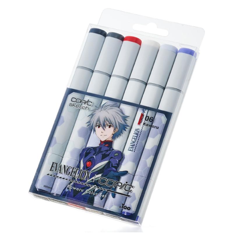 コピック スケッチ エヴァンゲリオン 渚カヲル　カラーセット コピック（COPIC） EVANGELION×COPIC コピックスケッチ6本セット