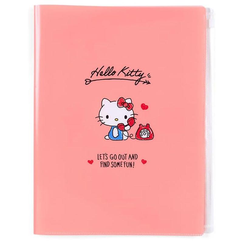 sanrio（サンリオ） ハローキティ ファスナー付き6ポケットクリア