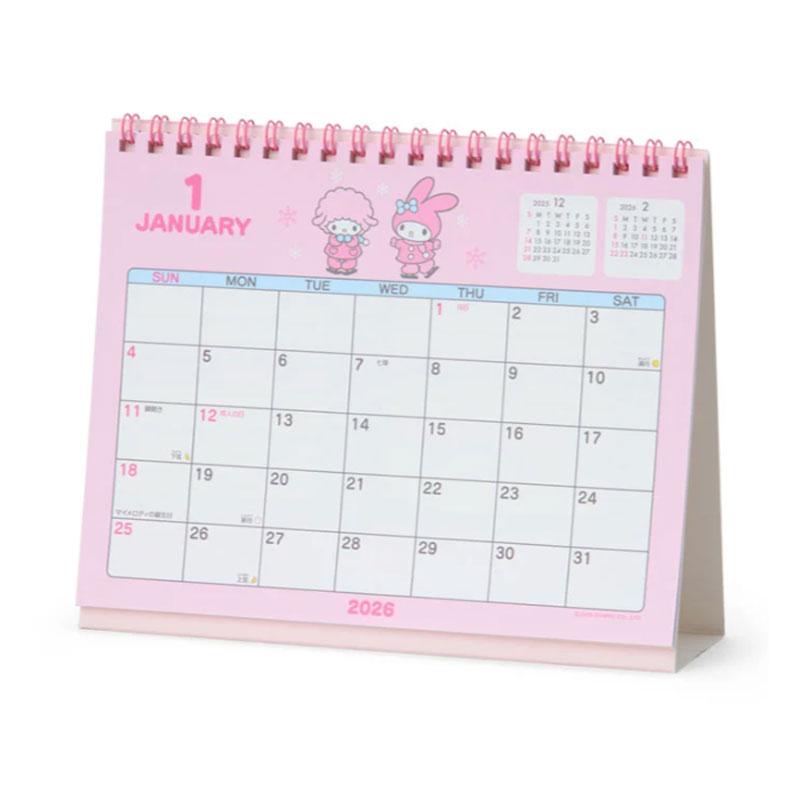 sanrio（サンリオ） 2026年 リングカレンダー マイメロディ 卓上タイプ