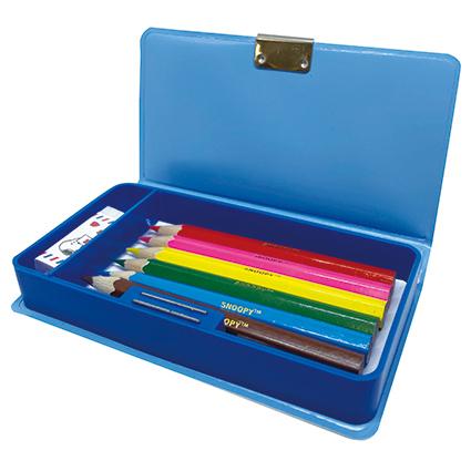 スヌーピー ミニ色鉛筆 Amazon | クツワ スヌーピー ミニ筆入セット ホワイト×ブルー