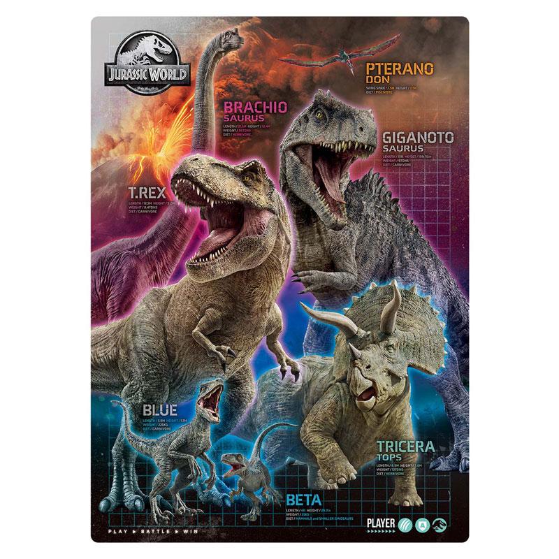 ショウワノート ジュラシック・ワールド 下敷き B5サイズ 2023年 恐竜