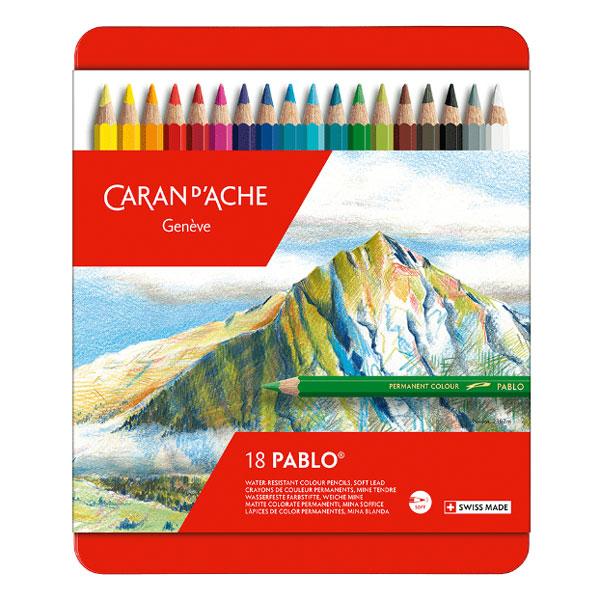 CARAN d'ACHE（カランダッシュ） カラン ダッシュ パブロ色鉛筆 18色