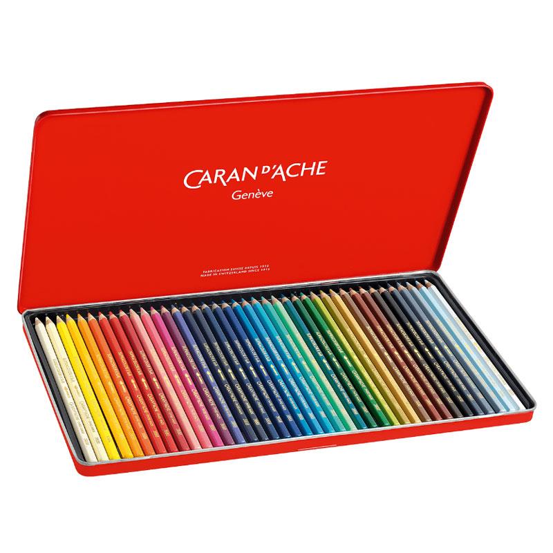 カランダッシュ 色鉛筆　40色（缶入） CARAN d'ACHE（カランダッシュ） カラン ダッシュ スプラカラーソフト