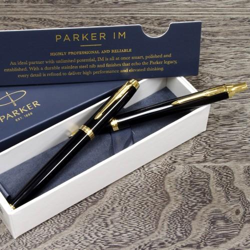 パーカー・IM ブラックGT 万年筆・ボールペンセット ロイヤルワラント