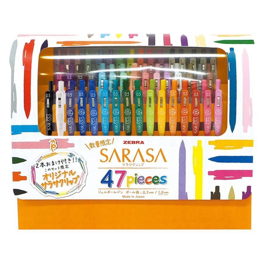 ゼブラ サラサクリップ ジェルボールペン 45本セット 2本オリジナルサラサ付 Jj15 45c m 限定 カラーペン プレゼント Jj15 45c m 文具の森ヤフー店 通販 Yahoo ショッピング