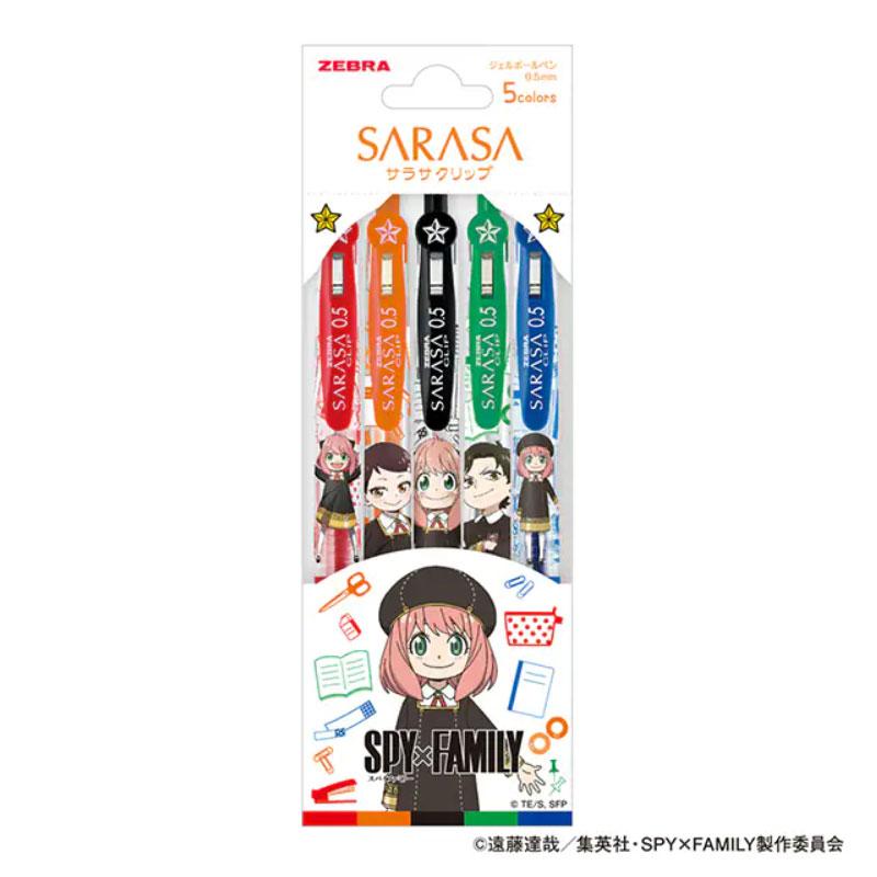 サラサ サラサクリップ SPY×FAMILY デザイン 5色セット アーニャ