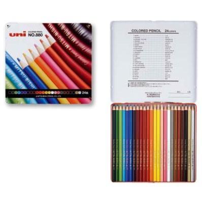 名入れ無料 三菱鉛筆のレギュラーアイテム 色鉛筆0級 24色缶 K024cpn 文具の森ヤフー店 通販 Yahoo ショッピング