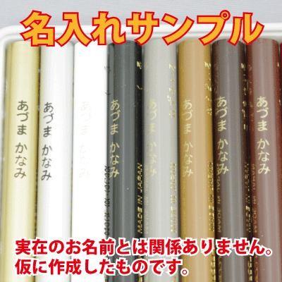 三菱鉛筆 色鉛筆 890級 12色缶 ホルダー・ポケシャ付 名入れ 缶ケース