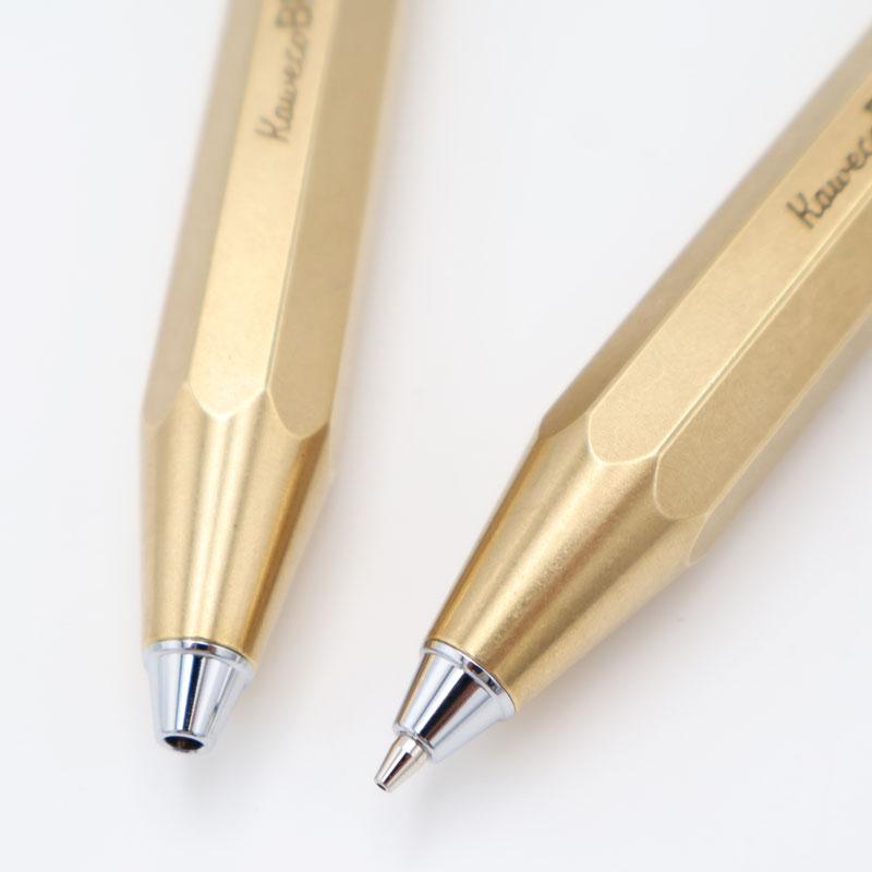 カヴェコ　ブラス（真鍮）スポーツ3本セット【万年筆・ボールペン・シャープペンシル】ペングリップ2個 カヴェコ ブラス（真鍮）スポーツ3本セット【万年筆・ボールペン