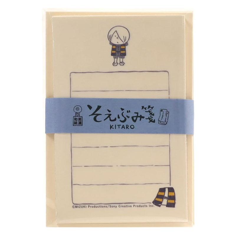 古川紙工　そえぶみ箋　Hey! KITARO 中古使い掛け　セット Hey,KITARO つむぱぱコラボ そえぶみ箋 KITARO ゲゲゲの鬼太郎 限定