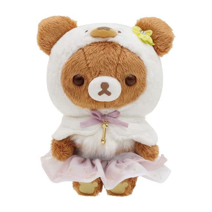 匿名　新品　未使用　タグ付き　リラックマ　スワンと金色の花 ぬいぐるみ リラックマ サンエックス スワンと金色の花 ぬいぐるみ チャイロイ