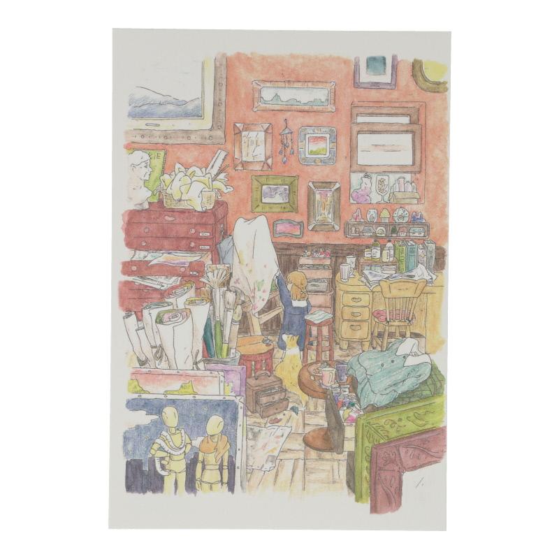 ユージン ポストカード かわいみな 画家の部屋 オシャレ プレゼント