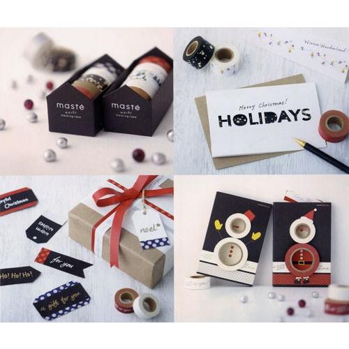 かわいくデコレーションできるクリスマス仕様のマスキングテープ