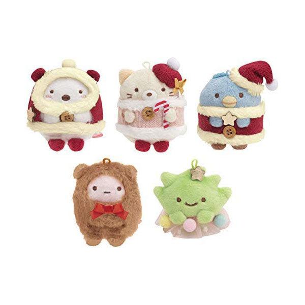 すみっコぐらし サンエックス てのりぬいぐるみ クリスマスver. 5個