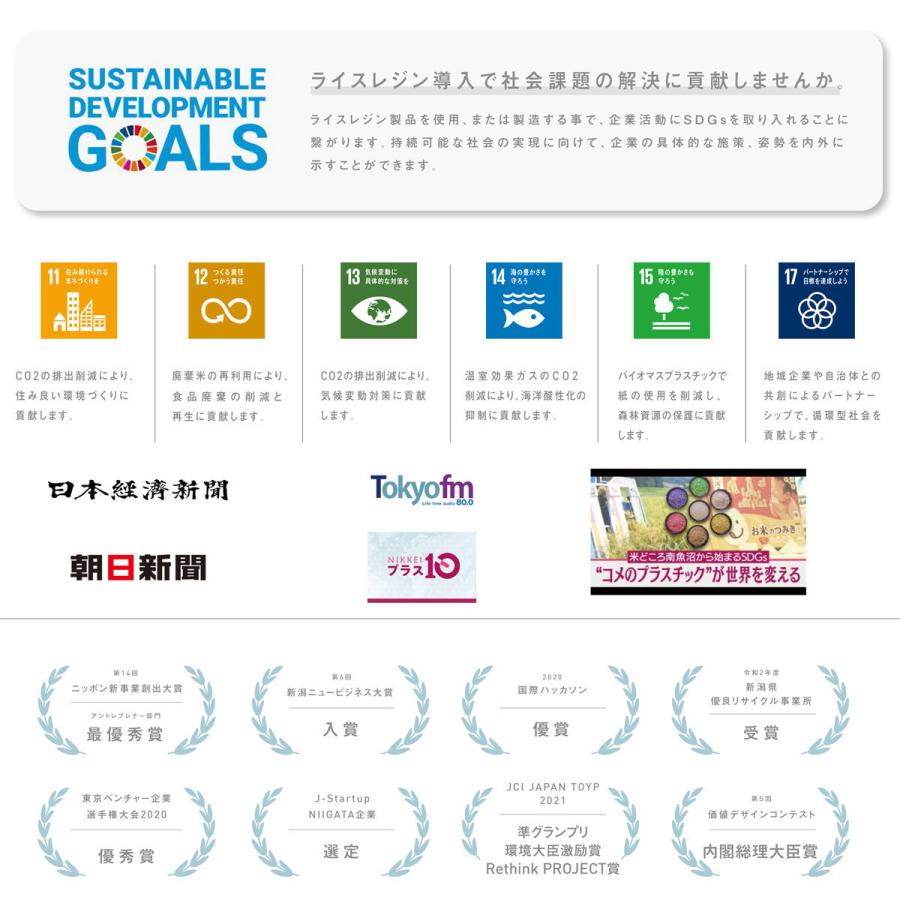 お米のボールペン ライスレジン バイオマスマーク認定商品 油性ボールペン 200本 ノック式 SDGs 販促品 ノベルティ 記念品 名入れ グッズ 温暖化抑制 日本製の画像