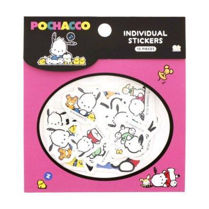 サンリオ　デコレーションステッカー　3ピース ハローキティ4枚　ポチャッコ12枚 楽天市場】サンリオキャラクターズ モバイルステッカー 3枚