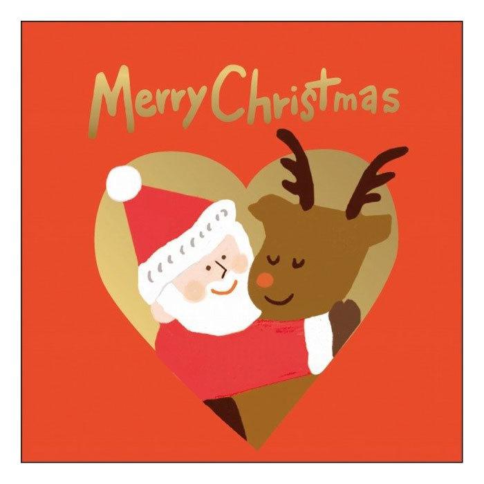 グリーティングライフ クリスマスサンタハグミニカード トナカイ かわいい メッセージカード プレゼント Yd 14 文具の森ヤフー店 通販 Yahoo ショッピング