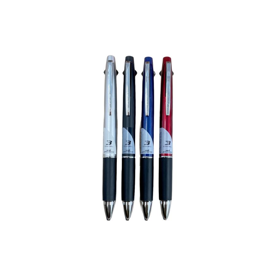 九月八日　ボールペン3本セット ジェットストリーム 三菱鉛筆 3色ボールペン 0.7mm SXE3-800-07 : 文具