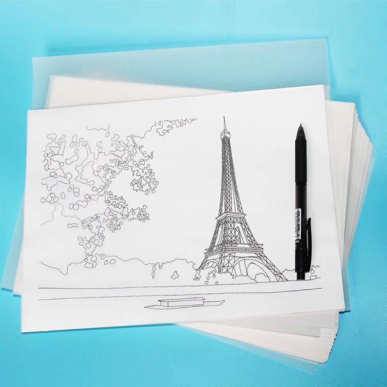上質な トレーシングペーパー 写し絵 イラスト紙 トレース紙 半透明紙