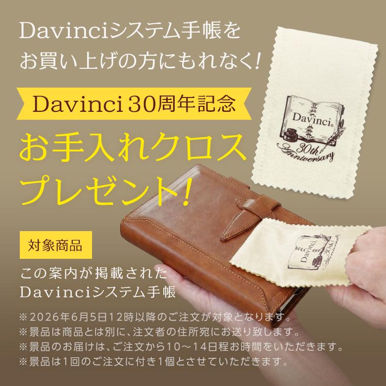 ダ・ヴィンチ システム手帳 Davinci オイルレザー ポケット ミニ6穴