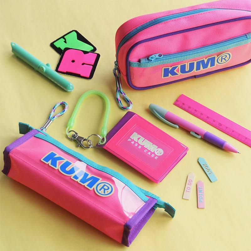 レイメイ藤井 KUM クム カラーブロックペンケース 筆入れ 大容量 Y2K 2