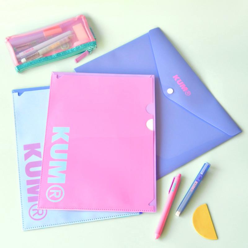 女性向けクリアファイル　まとめ売り レイメイ藤井 KUM ファイルバッグ＋ホルダー A4 クリアファイル 書類