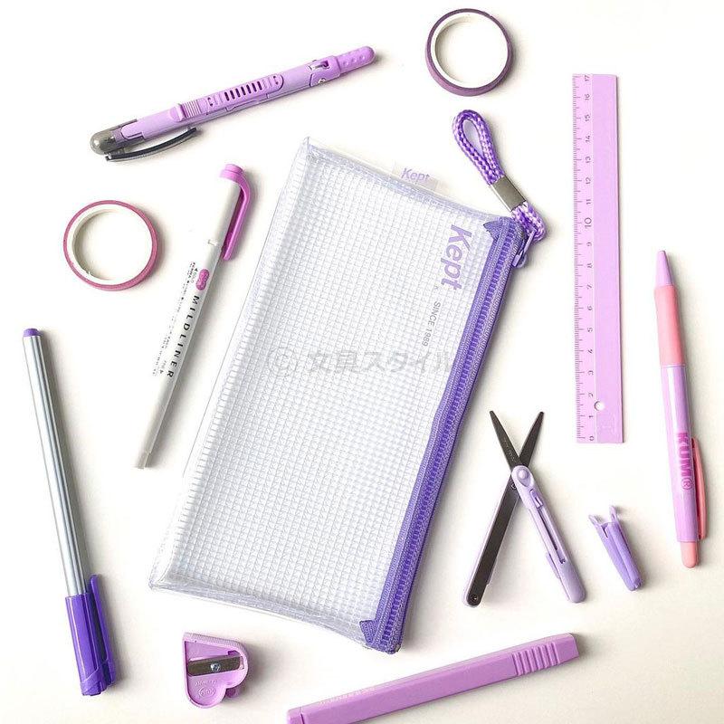 筆箱 筆入れ Kept ケプト クリアペンケース 透明メッシュ 大容量 小学生 中学生 高校生 女子 小物入れにも 5色 メール便送料無料2個まで Kpf603 文具スタイル Yahoo 店 通販 Yahoo ショッピング