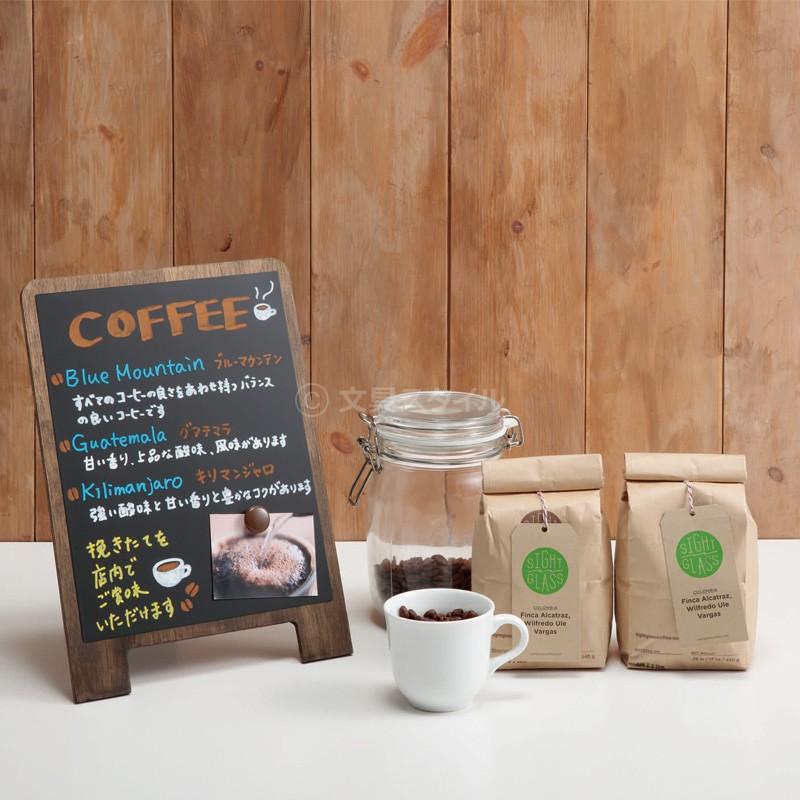 POP アンティーク卓上ブラックボード A4サイズ つや消し仕上げ : 文具