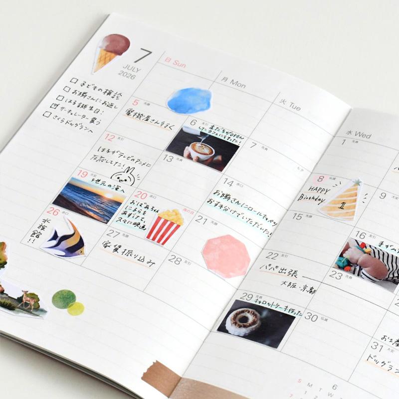 レイメイ藤井 ダイアリー 手帳 2026年 ノートリフィル スケジュール帳