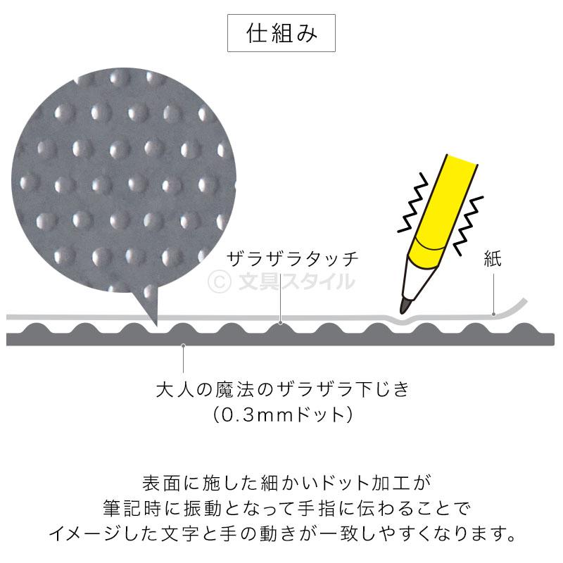 レイメイ藤井 下敷き 大人の魔法のザラザラ下じき B5（0.3mmドット