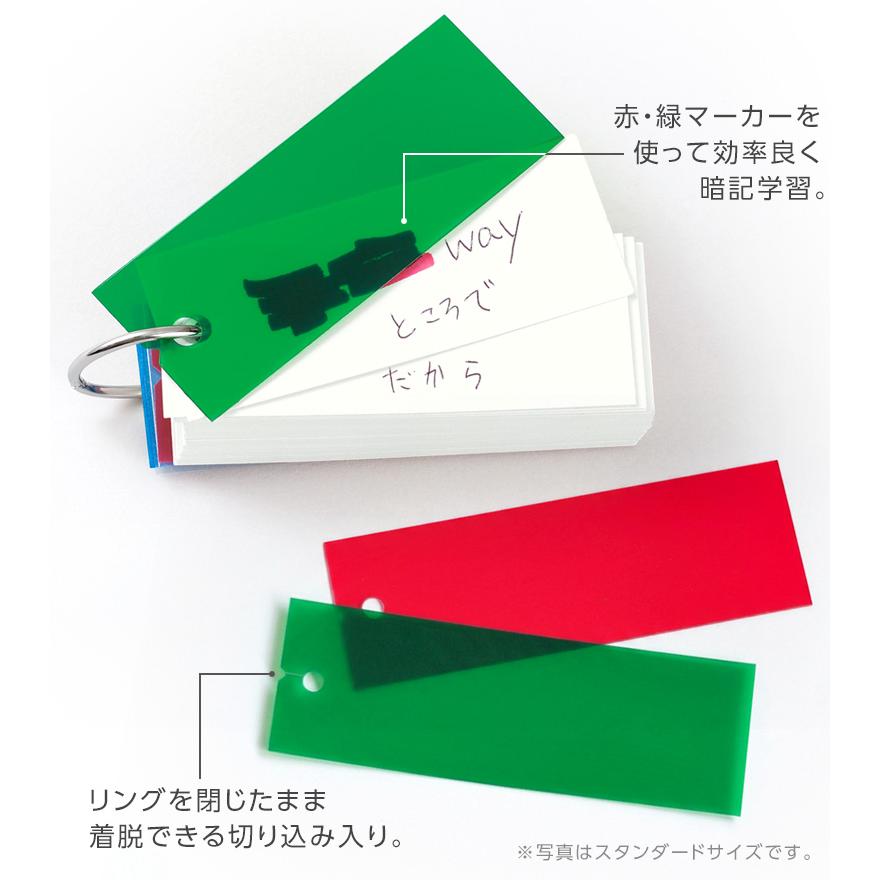 爆買Point+5% 単語帳 単語カード ビッグサイズ 20個セット 111枚 赤