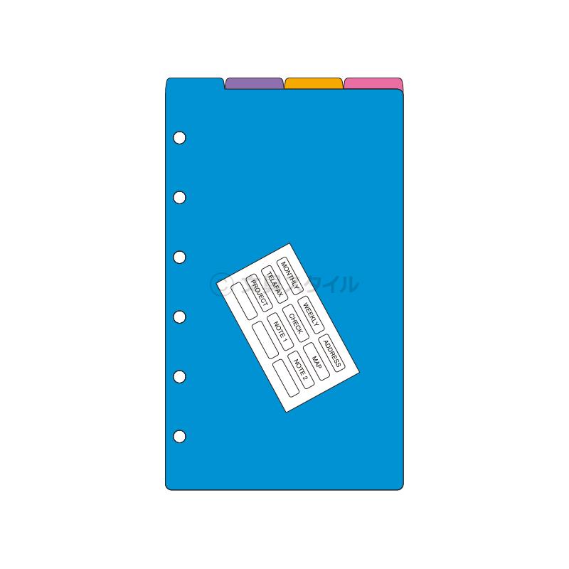 レイメイ藤井 システム手帳リフィル ポケット ミニ6穴 キーワード