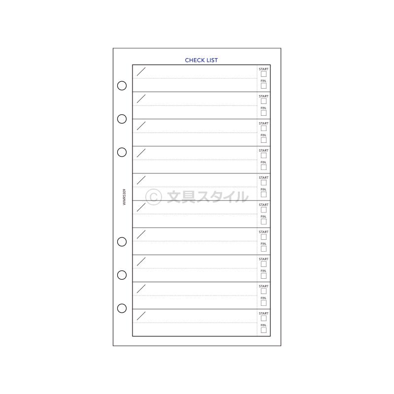 レイメイ藤井 システム手帳リフィル バイブル 6穴 キーワード チェック