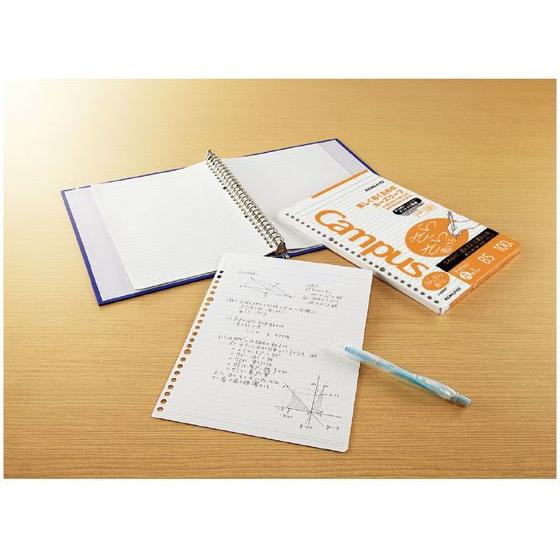コクヨ/ルーズリーフ(さらさら書ける)B5 A罫7mmドット入 100枚|bungubin|03