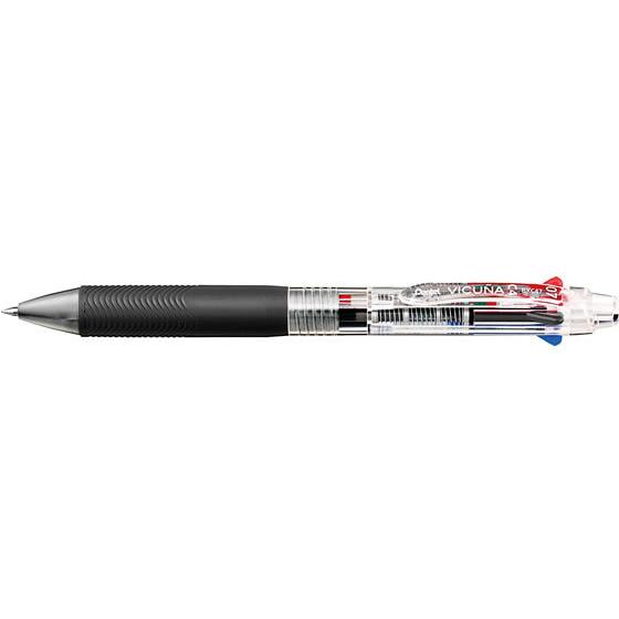 ぺんてる ビクーニャ 【特価】 4色ボールペン 0.7mm クリア軸 BXC47T 人気新品