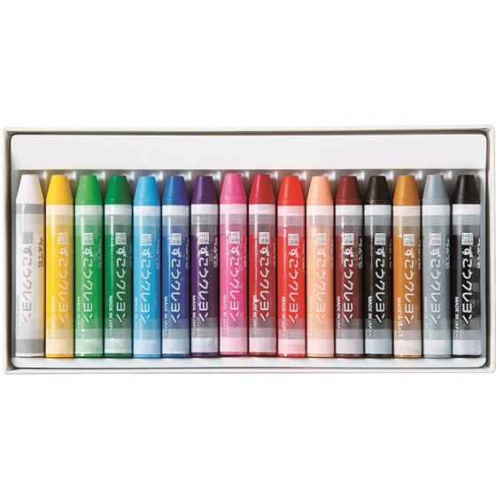 ぺんてる（Pentel） ずこうクレヨン クリアラベル巻き 16色 PTCGP1-16