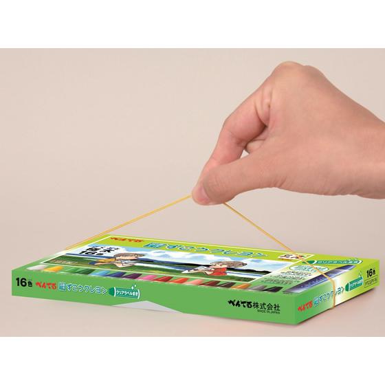 ぺんてる（Pentel） ずこうクレヨン クリアラベル巻き 16色 PTCGP1-16