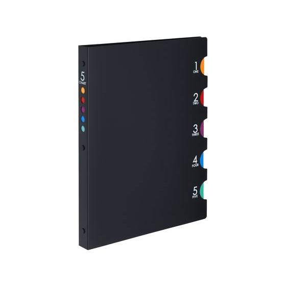 マルマン ルーズリーフ バインダー B5 ファイブチャート 26穴 ブラック