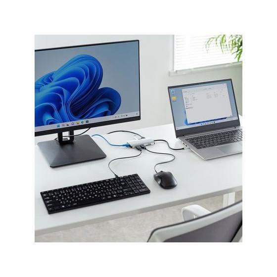 【お取り寄せ】サンワサプライ USB Type-Cドッキングステーション USB-DKM11S