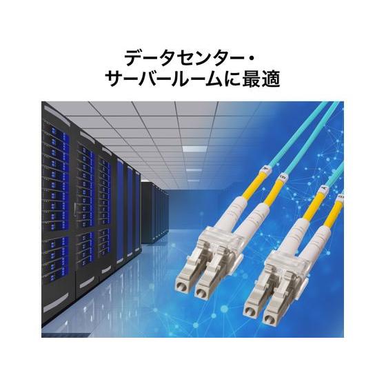 【お取り寄せ】サンワサプライ メガネ型光ファイバケーブル 2m HKB-OM4LCLC-02_8