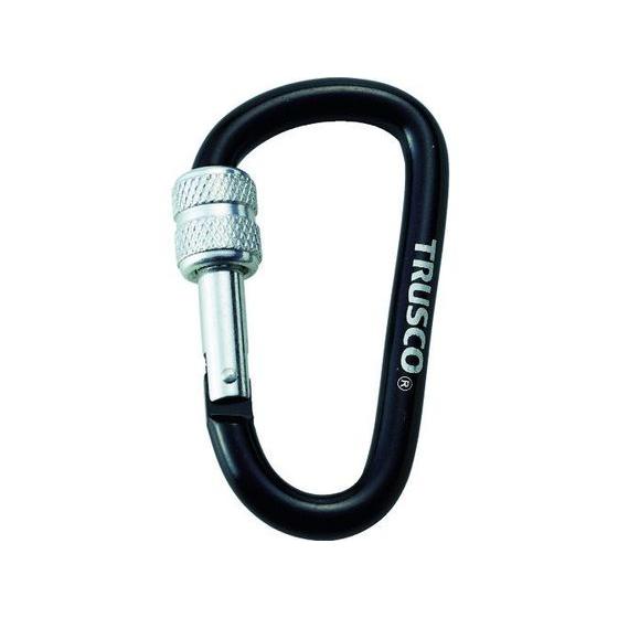 TRUSCO マトメ買イ カラビナ 線径8mmX80mm D型 ブルー100個 TRUSCO