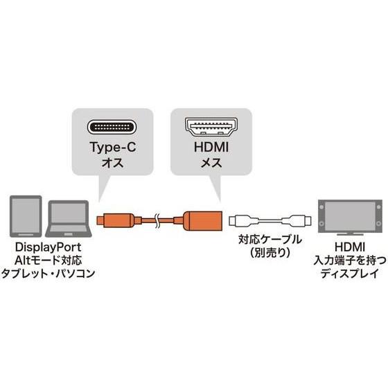 【お取り寄せ】サンワサプライ USB Type C-HDMI変換アダプタ 8K 60Hz HDR対応｜bungubin｜06