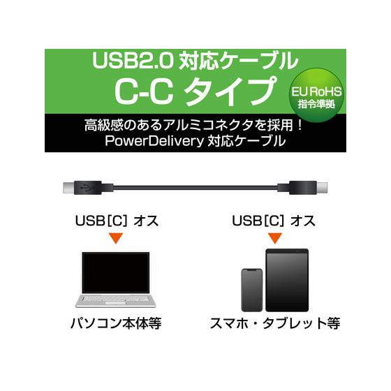 【お取り寄せ】エレコム USBケーブル Type-C - Type-C 1m MPA-CCPS10PNPN｜bungubin｜03