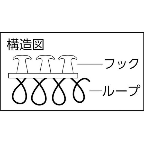 【お取り寄せ】マジックバンド[[R下]]結束テープ両面 幅20mm長さ1.5m黄｜bungubin｜02