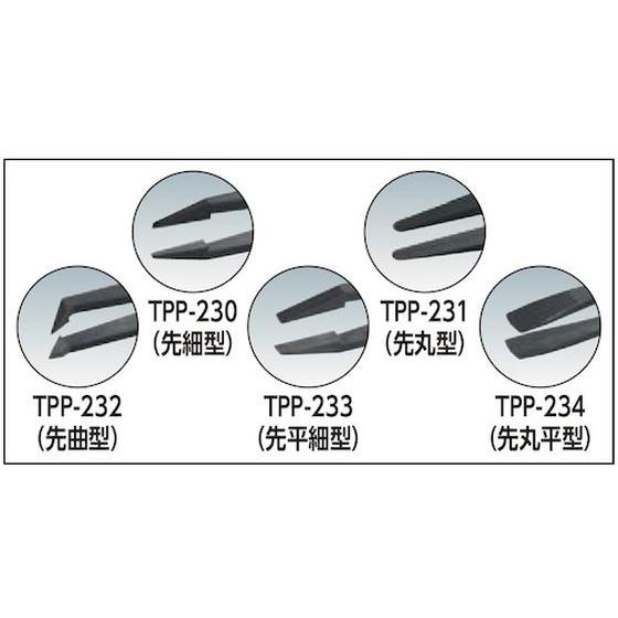 【お取り寄せ】TRUSCO プラスチック製ピンセット5本組セット TPP-25-SET｜bungubin｜02