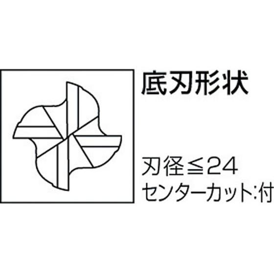 【お取り寄せ】三菱K/4枚刃バイオレットファイン ハイススクエアエンドミルショット刃長(S)6mm/VASFPRD0600｜bungubin｜02